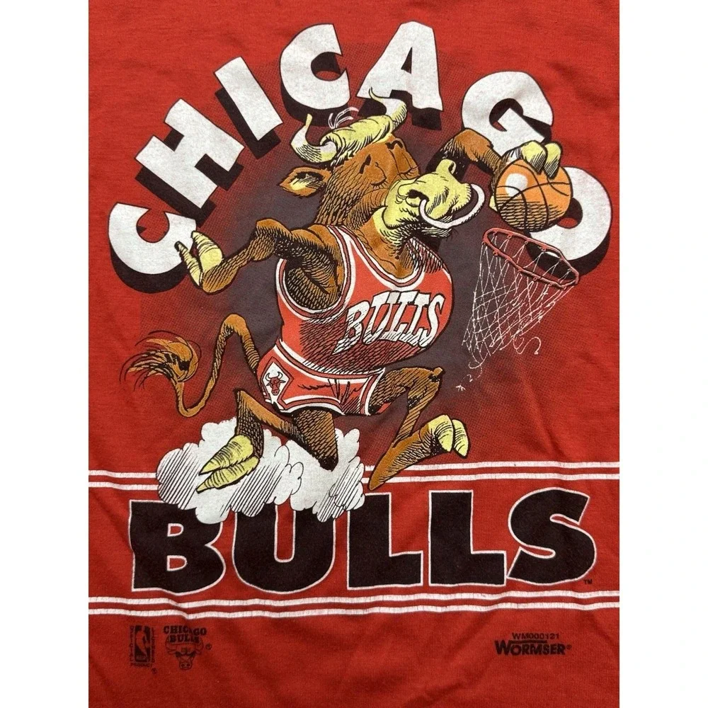 Vintage NBA Chicago Bulls Kids Pajamas Shirt‎ Size 12-14